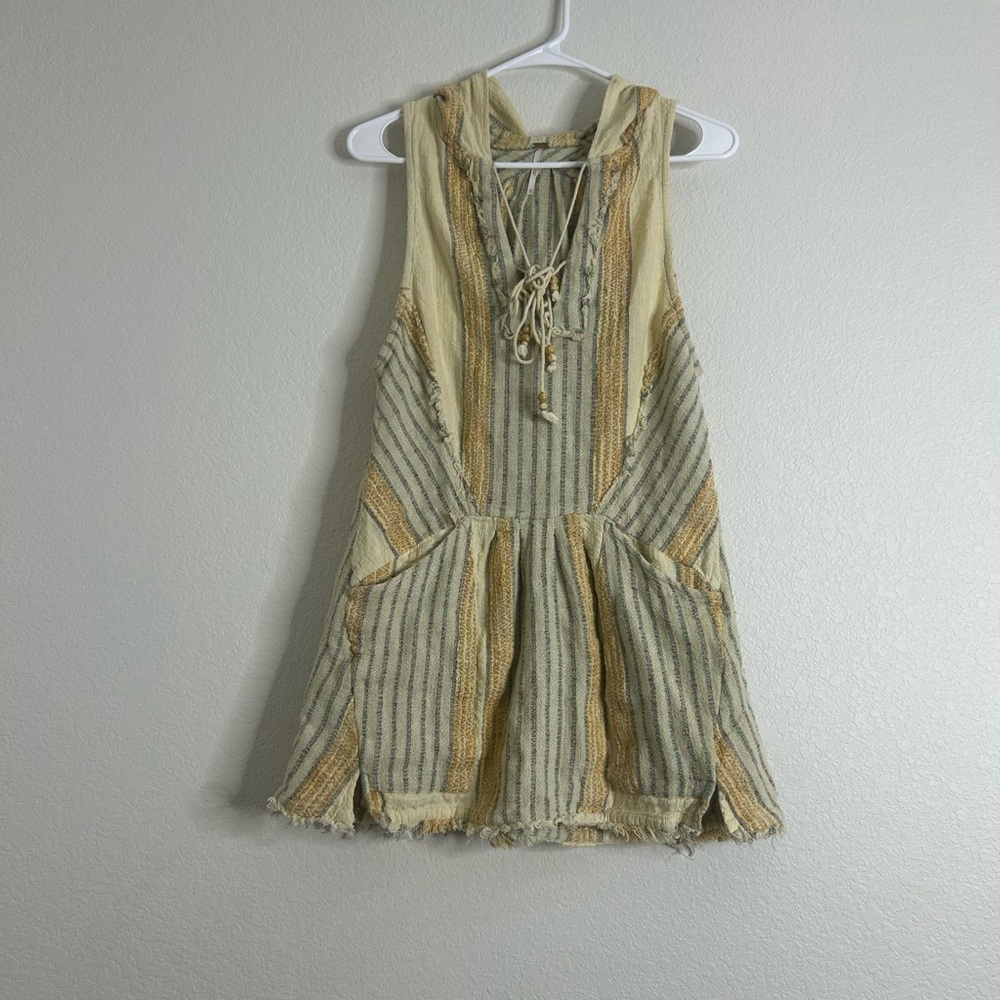 Free People Yellow & Green mini dress - Picture 3 of 11